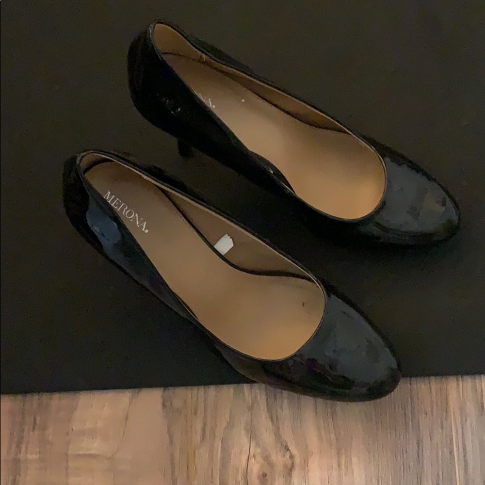 Merona Black High Heels (perfect condition)